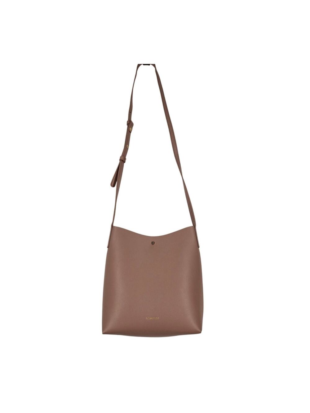SAMARA CROSSBODY SHOULDER PURSE BUCKET BAG – PINK VEGAN LEATHER – MEDIUM SIZE